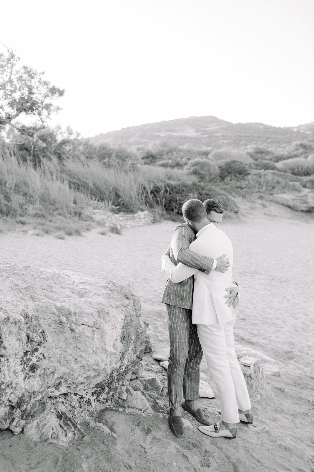 Antiparos wedding photographer captures a same sex wedding in a private villa